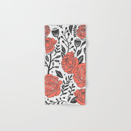 Orange Garden Hand & Bath Towel