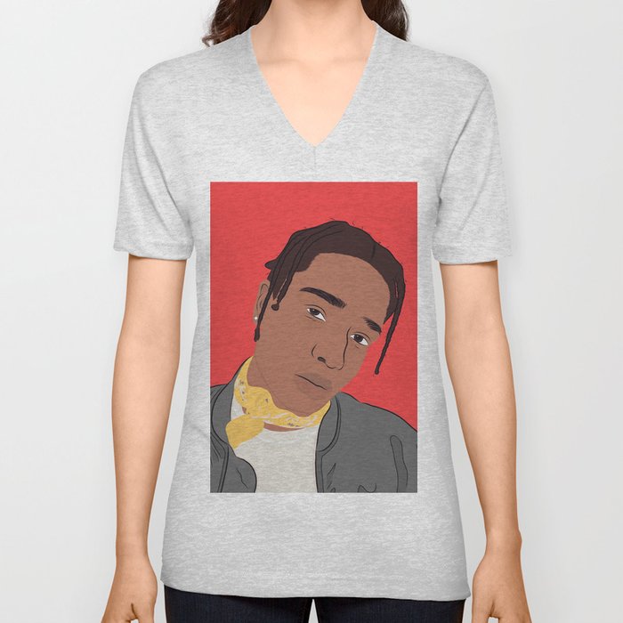 A$ap Rocky V Neck T Shirt