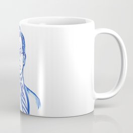 Stephen Colbert in Blue Coffee Mug