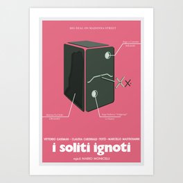 I soliti Ignoti (big deal on Madonna street, movie poster, Monicelli, Totò, Marcello Mastroianni Art Print