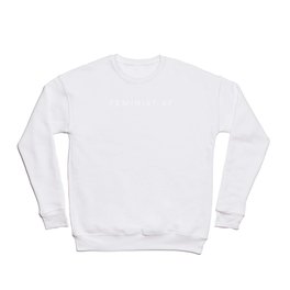 FEMINIST AF (white) Crewneck Sweatshirt