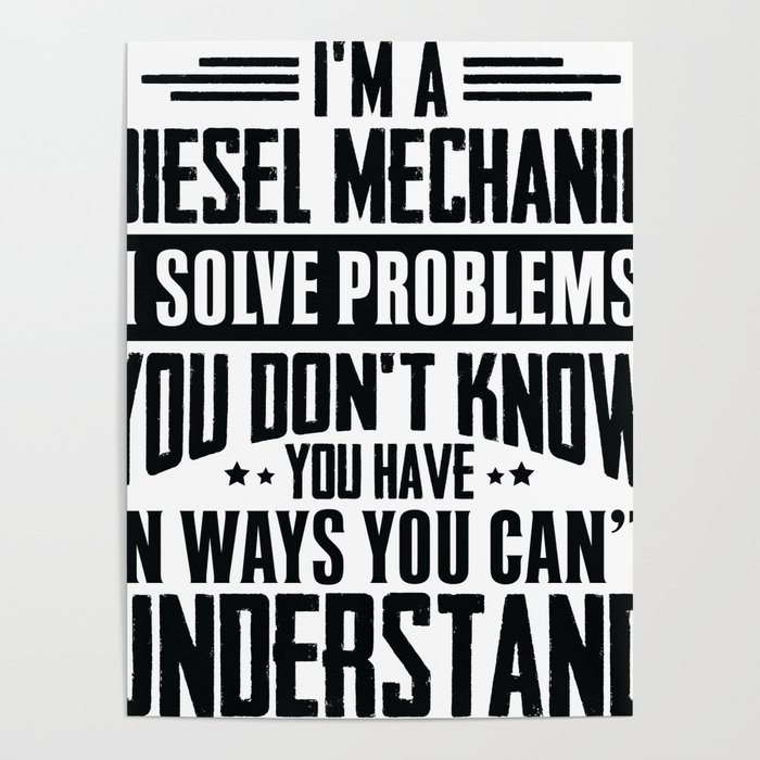 Funny diesel shop mechanic shirts
