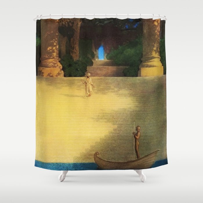 'Prince Abig' or 'The Story of the King's Son' by Maxfield Parrish Shower Curtain