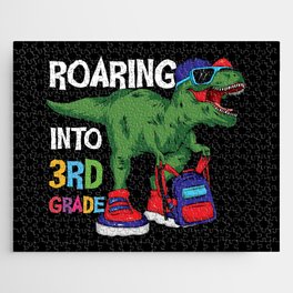 Roaring Into 3rd Grade Student Dinosaur Jigsaw Puzzle