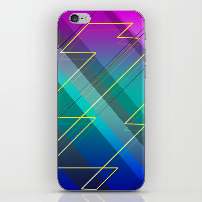 diagonales colores lindos iPhone Skin