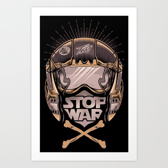 STOP WAR Art Print