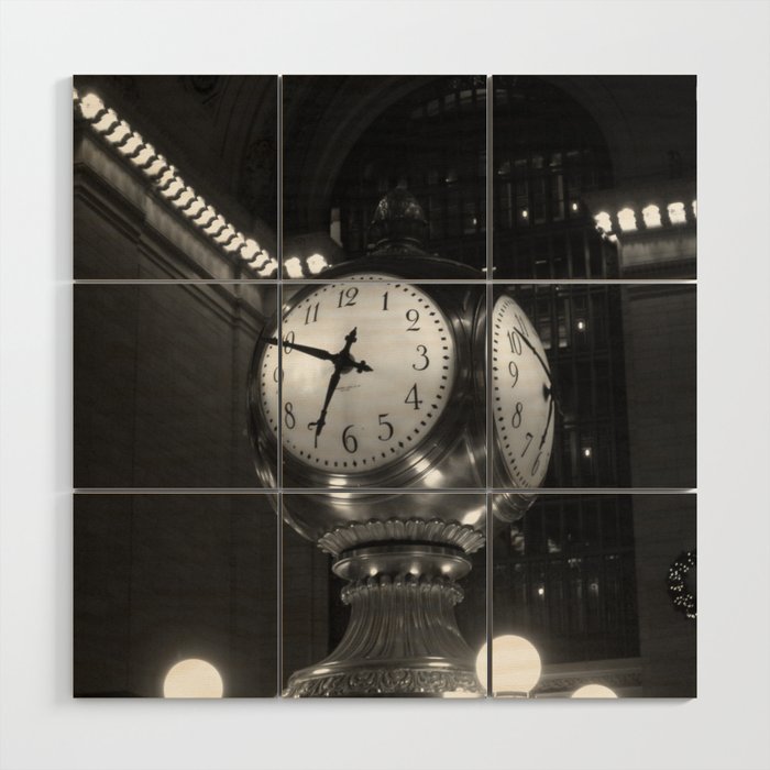 Grand Central Terminal Clock Wood Wall Art