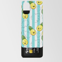 Cute smiling pineapple, summer Android Card Case