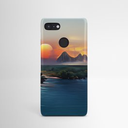 Caribbean landscape sunset   Android Case