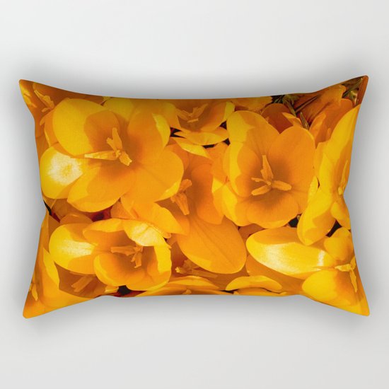 Gold in the garden Rectangular Pillow