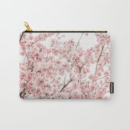 Pastel Pink Spring Flowers Carry-All Pouch