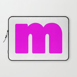 m (Magenta & White Letter) Laptop Sleeve
