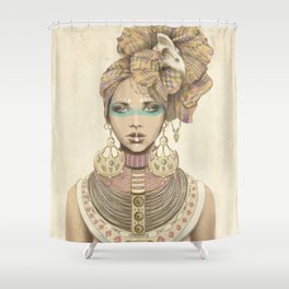 K of Clubs Shower Curtain