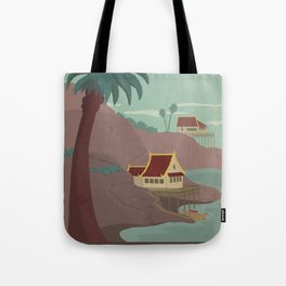 Ember Island Travel Poster Tote Bag