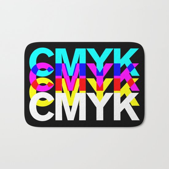 CMYK ON BK Bath Mat