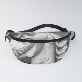 Nostalgic old carousel horse - black & white Photography Fanny Pack | Traditinal, Black and White, Paris, Carusel, Horse, Photo 