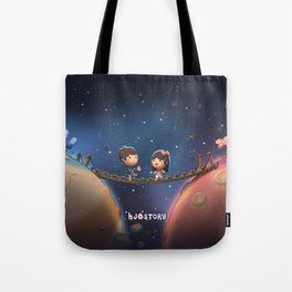 When Two Worlds Meet Tote Bag