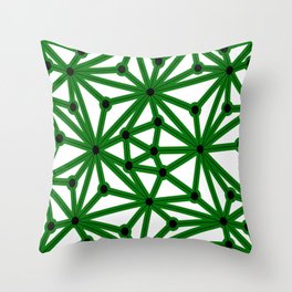 Abstract pattern - green Throw Pillow