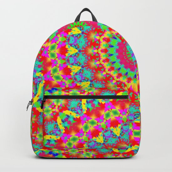 Kaleidoscope Vibrant Trippy Pattern Backpack