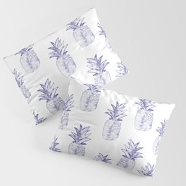 Blue Pineapple Pillow Sham