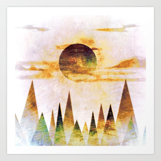 Arctic Moon Art Print