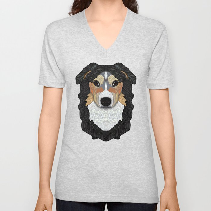 Zeke - mountain dog V Neck T Shirt