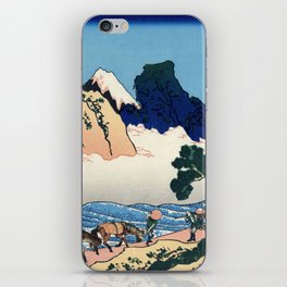 Katsushika Hokusai - View from the Other Side of Fuji from the Minobu River iPhone Skin