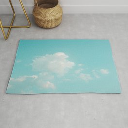 Beautiful blue sky and clouds with daylight natural background Rug