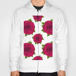 Beautiful pattern realistic Rose illustration design isolated on stylish background with 3D illustration images Hoody