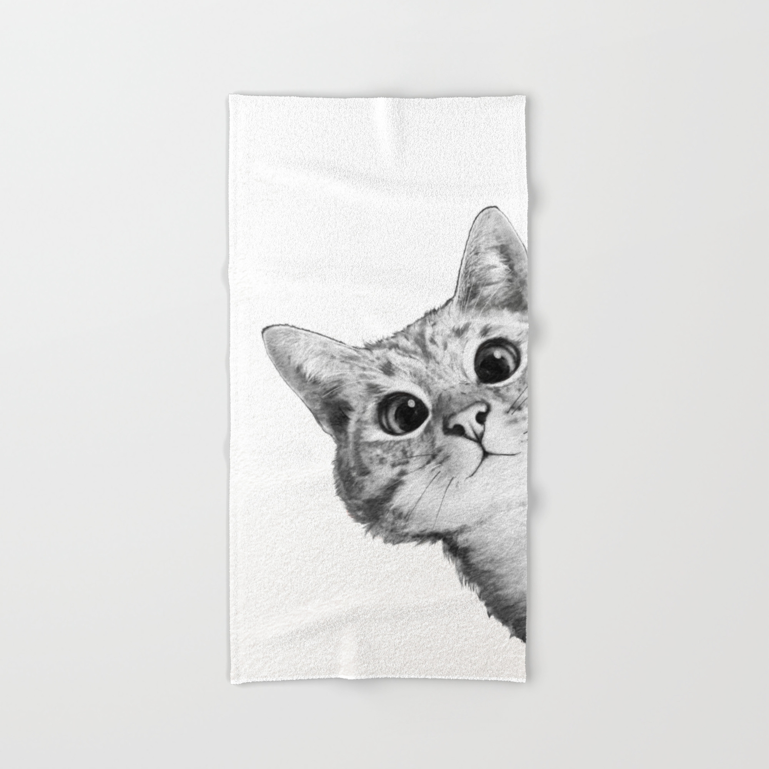 CAT KITTEN IN HAMMOCK BATH HAND KITCHEN NEW TOWELS EMBROIDERED BY LAURA 