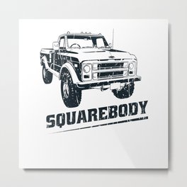 Squarebody - offroad vehicles Metal Print | Graphicdesign, Liftedtruck, 4Wheeling, Car, Worktruck, 4X4Truck, Truck, Vehicle, Pickup, Lifted 