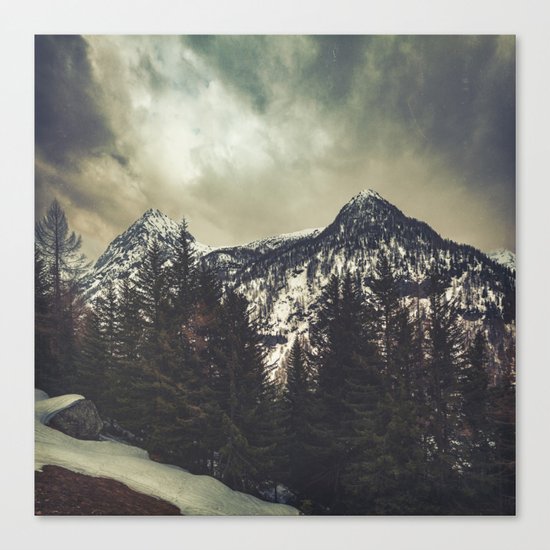 Alpine Twin Peaks Canvas Print