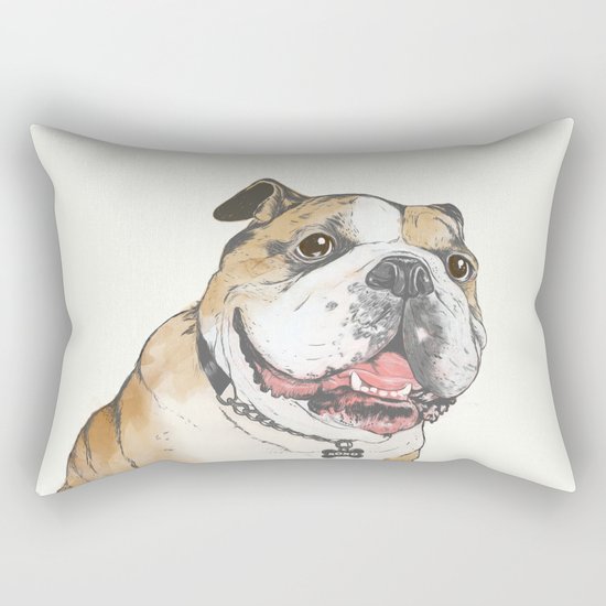 bulldog Rectangular Pillow