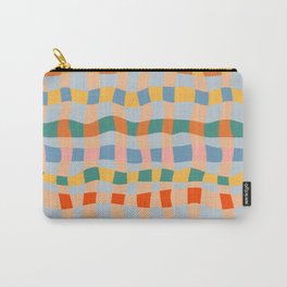 Hand Drawn Check Plaid Carry-All Pouch