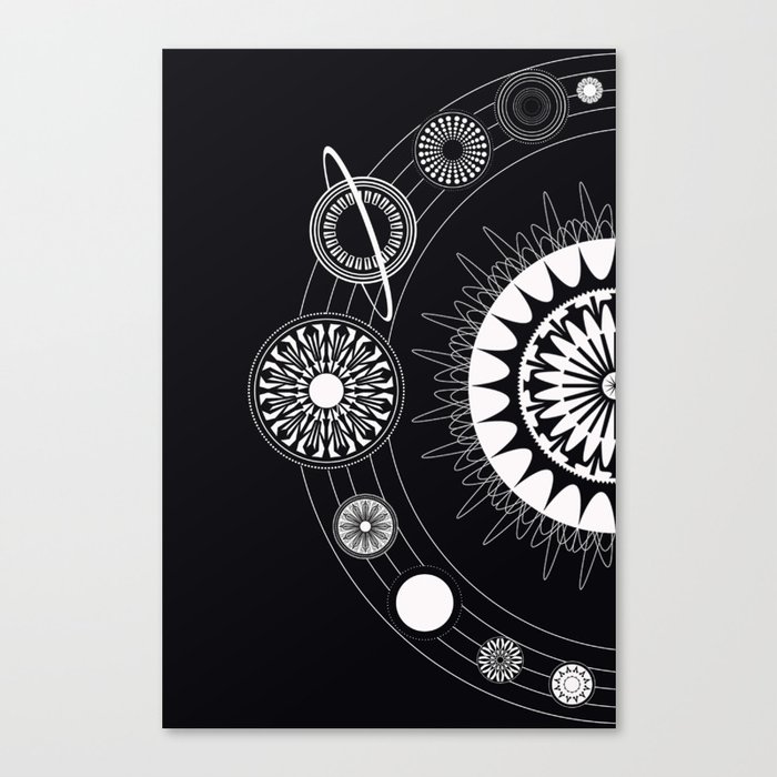 Mandala Solar System Canvas Print By Nayers Society6