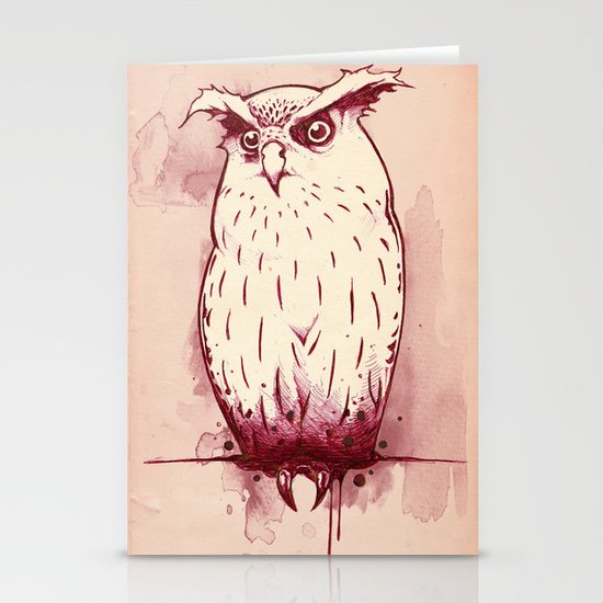 Owl Stationery Cards