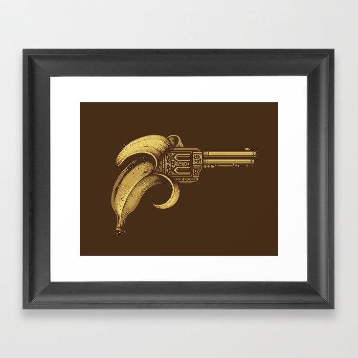Banana Gun Framed Art Print