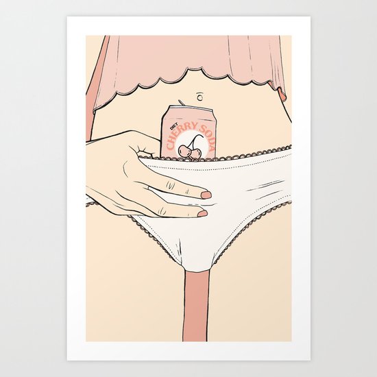 Cherry Soda Art Print