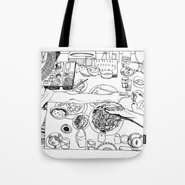 Dinner with Friends Tote Bag