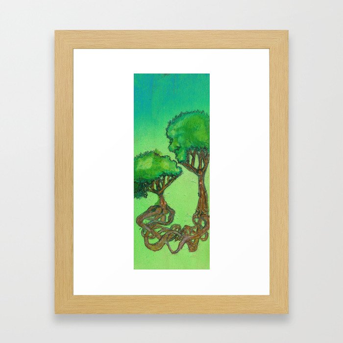 love trees Framed Art Print