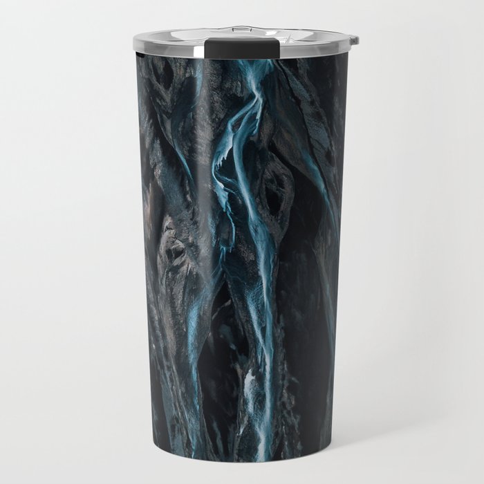 Abstract River in Iceland - Landscape Photography Travel Mug
