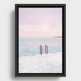 Lake Michigan Sunrise, Chicago Framed Canvas