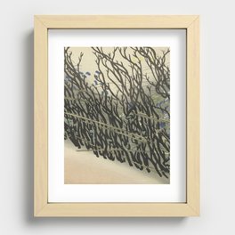 Hedge from Momoyogusa–Flowers of a Hundred Generations (1909) by Kamisaka Sekka. Recessed Framed Print