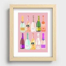 Champagne girl Recessed Framed Print