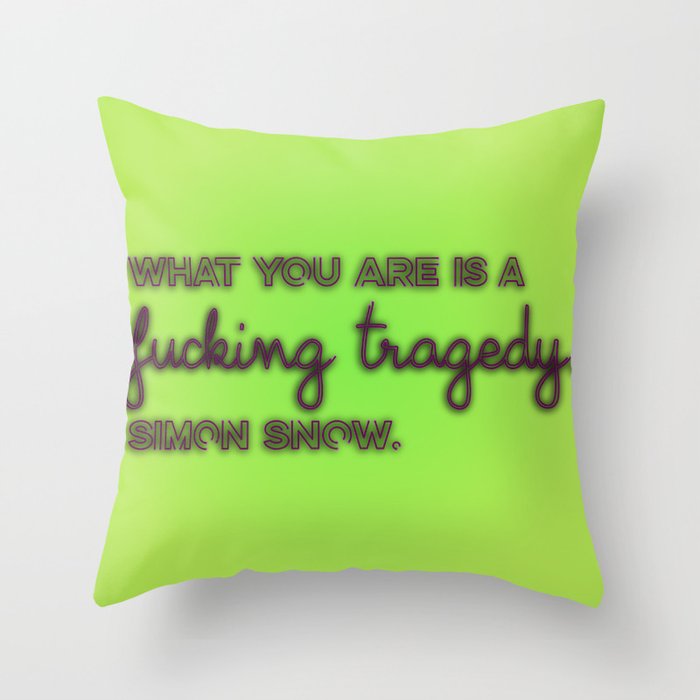 CARRY ON | Tragedy Throw Pillow
