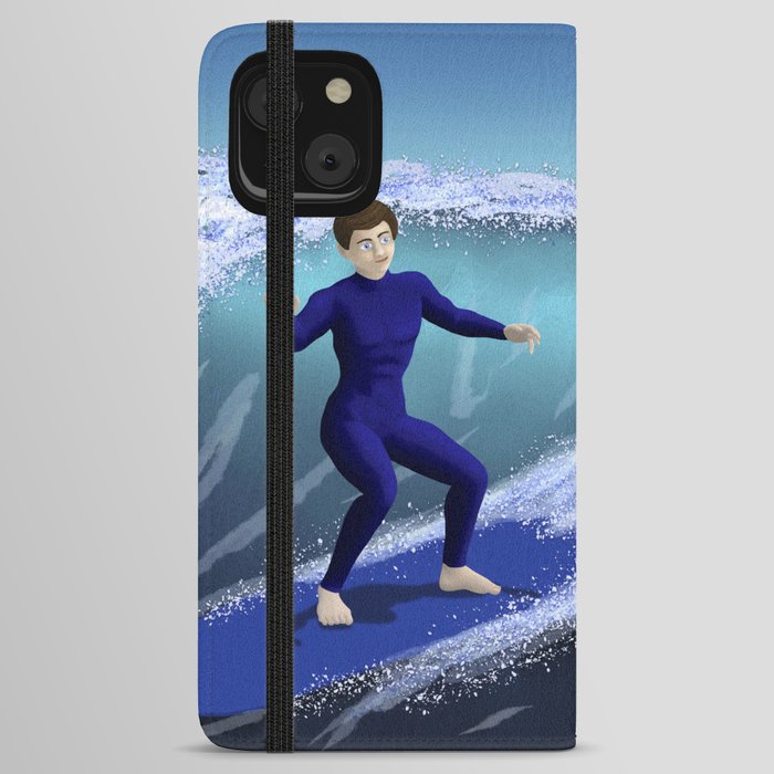 Surfing with a Seal iPhone Wallet Case