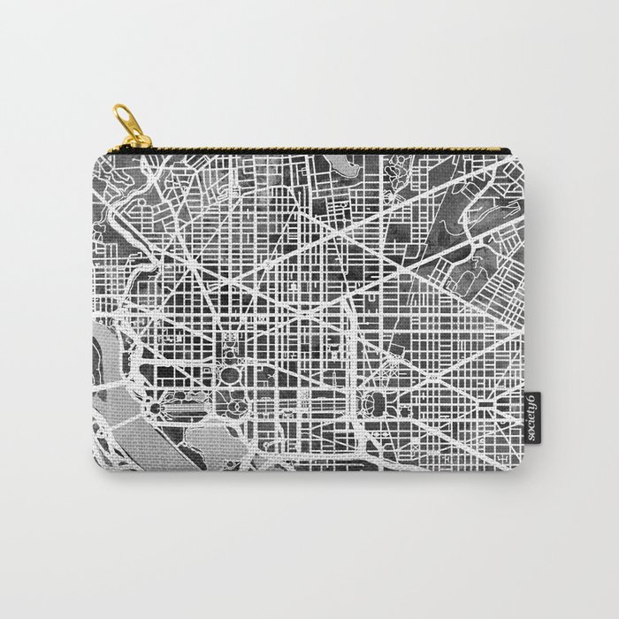 Washington DC City Street Map Carry-All Pouch