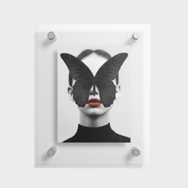 BLACK BUTTERFLY Floating Acrylic Print
