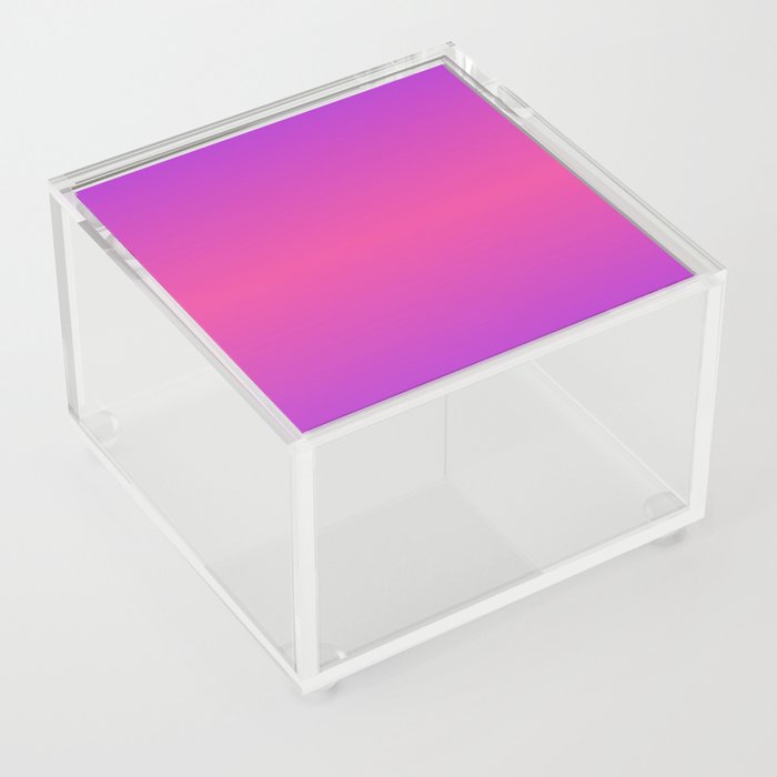Kawaii Purple Pink Gradient Acrylic Box