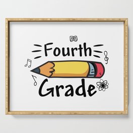 Fourth Grade Pencil Serving Tray